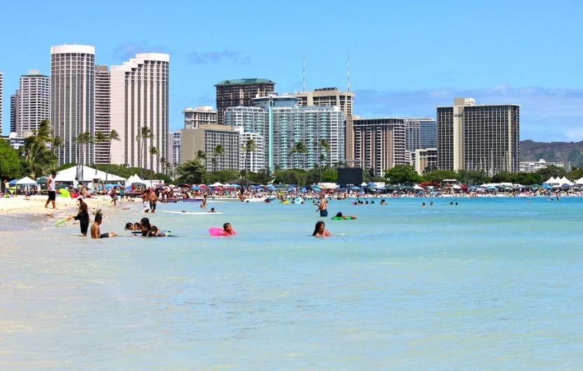 Waikiki Beach in Hawaii