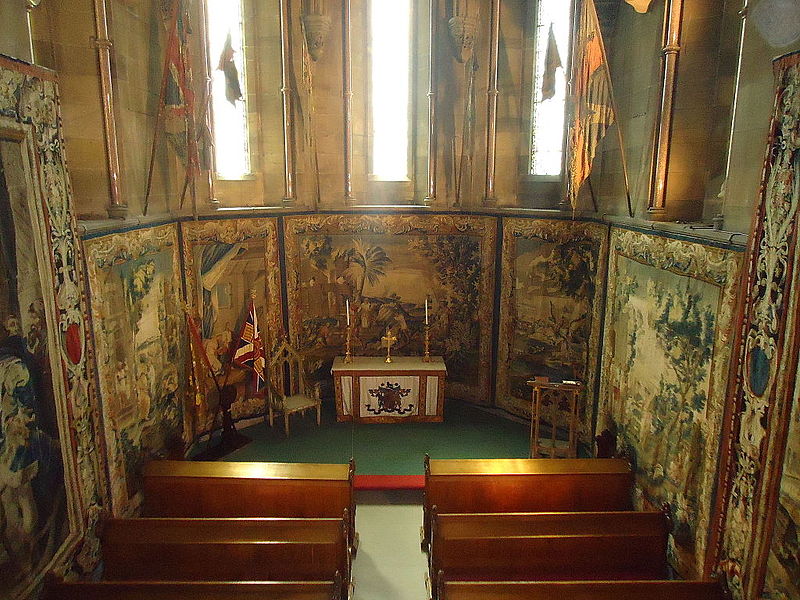 Alnwick Castle, the altar in the castle Chapel