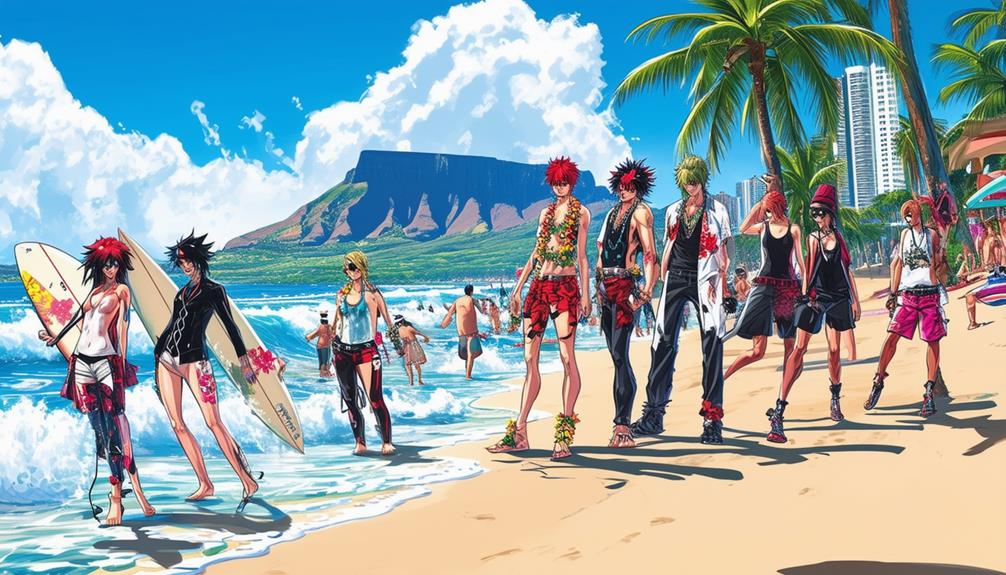 video game characters vacation