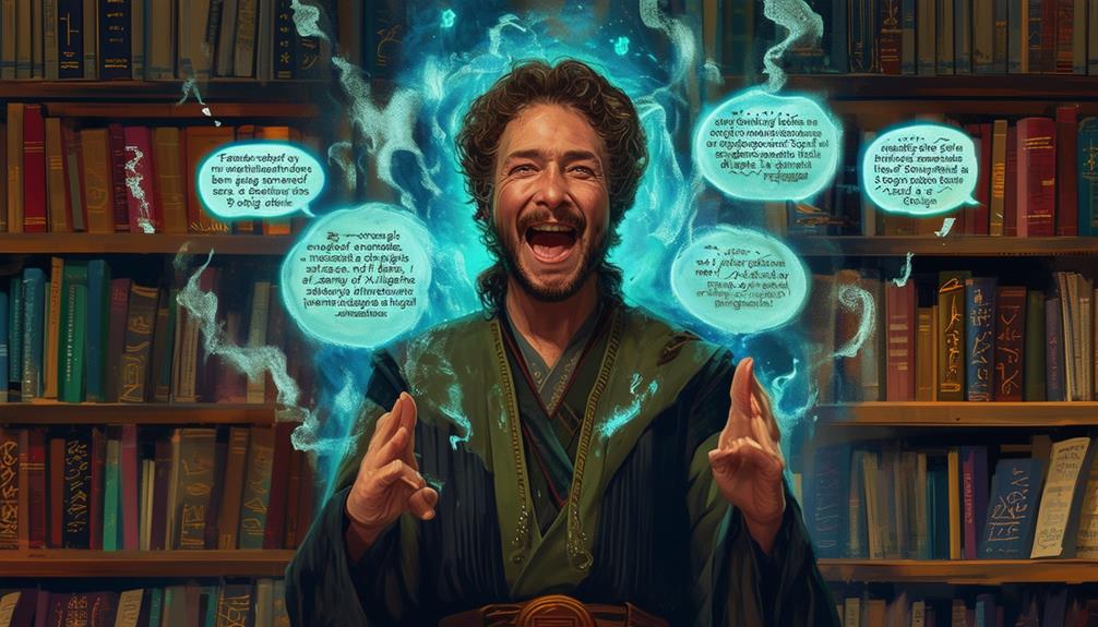 quoting fictional languages accurately