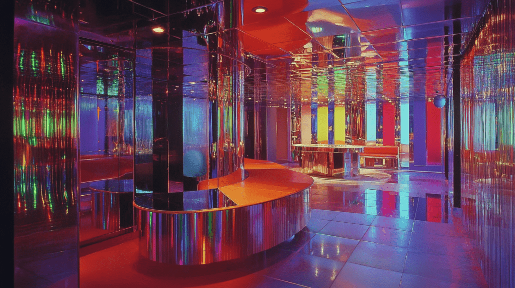 Mirrored Surfaces disco nightclub