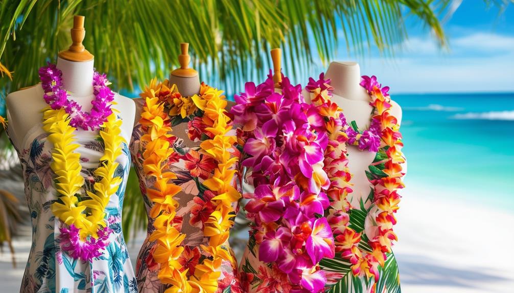 hawaiian vacation with leis