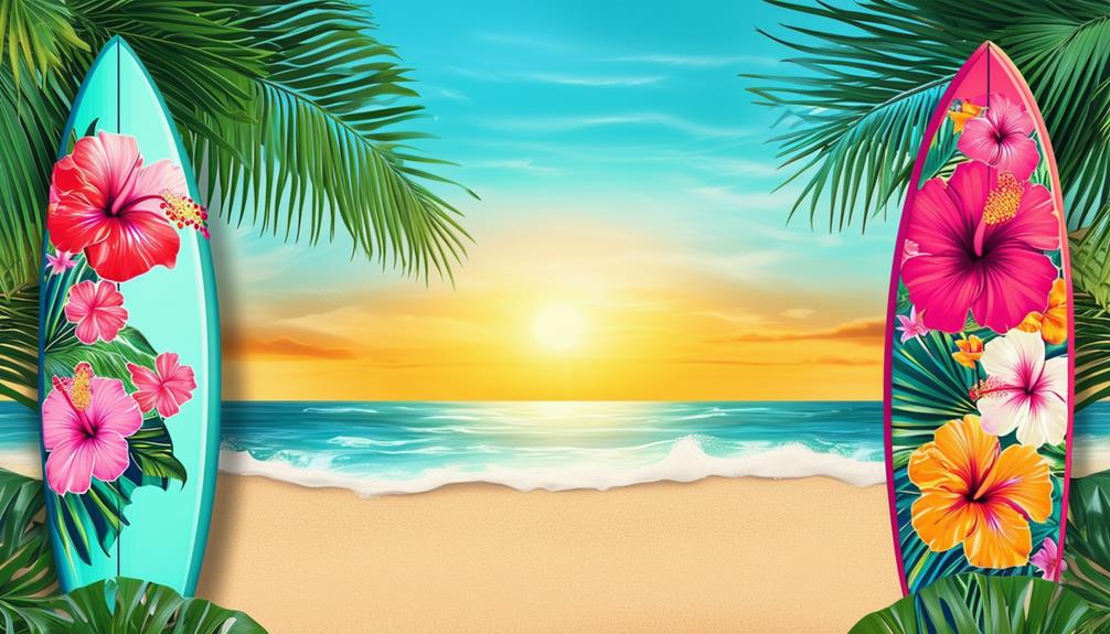 beachy surfboard wall art