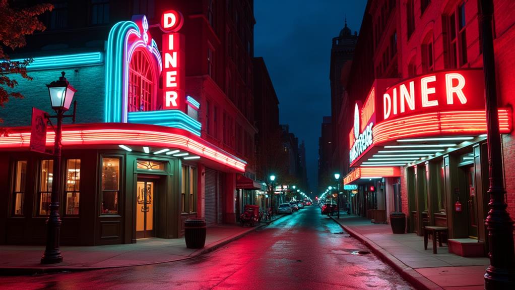 illuminated advertising through decades