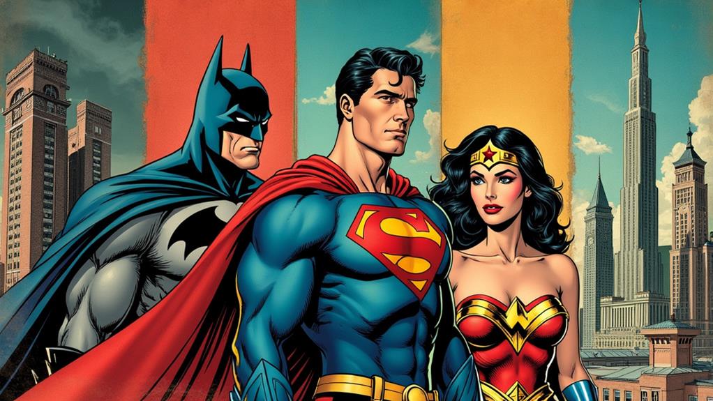 superheroes villains comic adventures