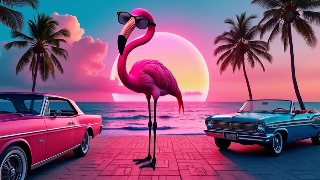 flamingos as marketing symbols
