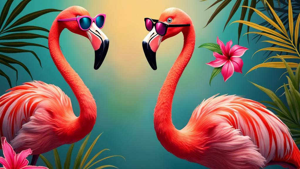 vibrant flamingo inspired styles
