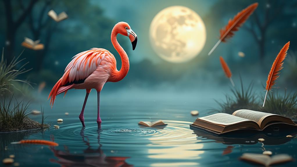 flamingos represent balance and harmony