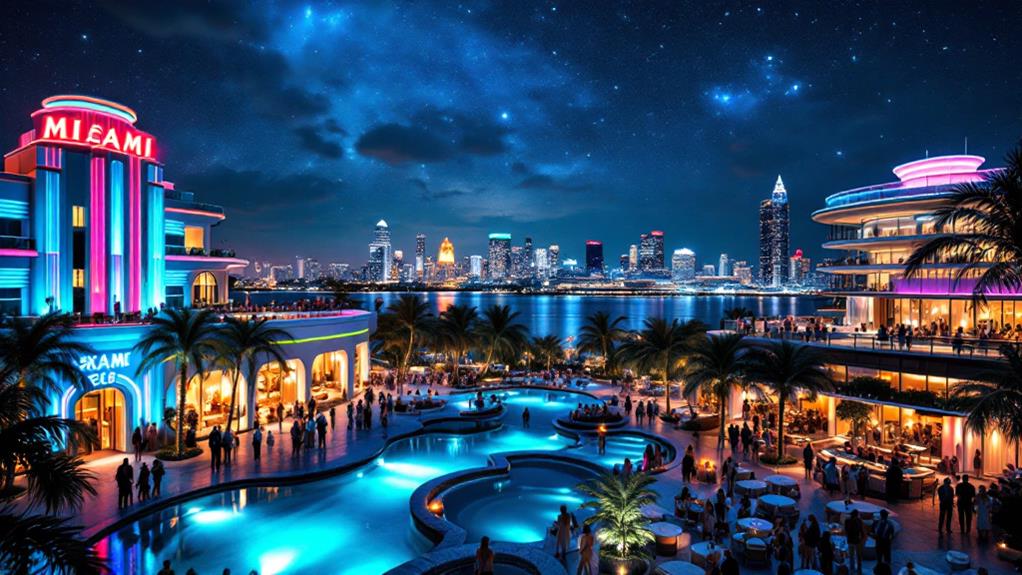 dazzling nocturnal architectural entertainment marvels