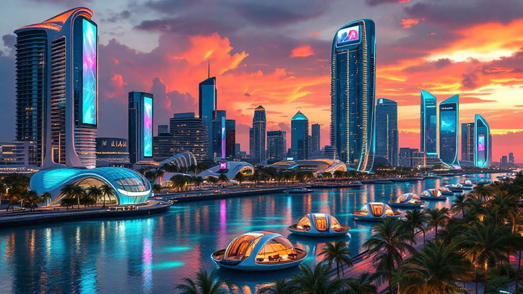 vibrant innovative sustainable skyline