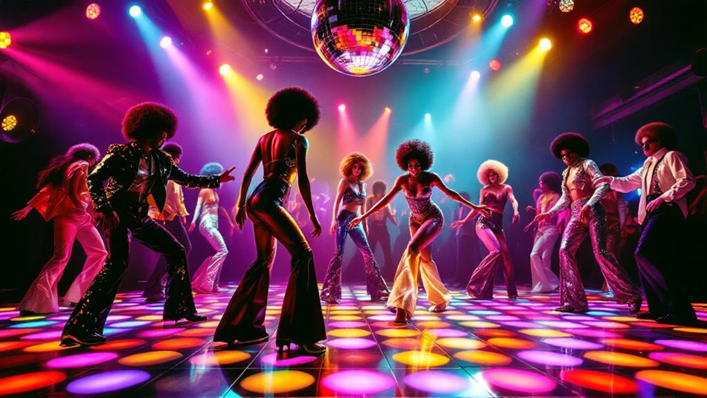 glittering vibrant retro inspired fashion