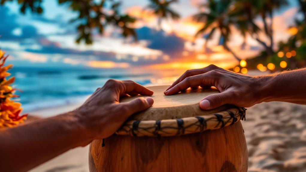 rhythmic heartbeat of luau music