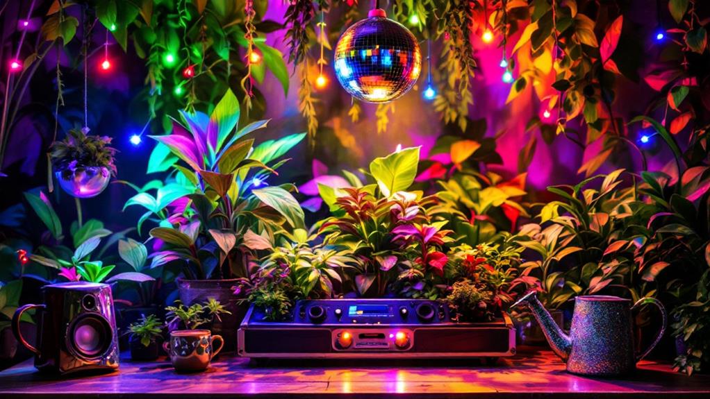 maintaining vibrant disco themed gardens