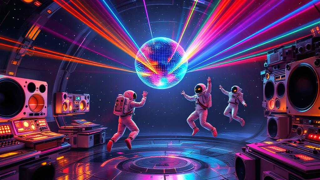 disco dancing interplanetary survival saga