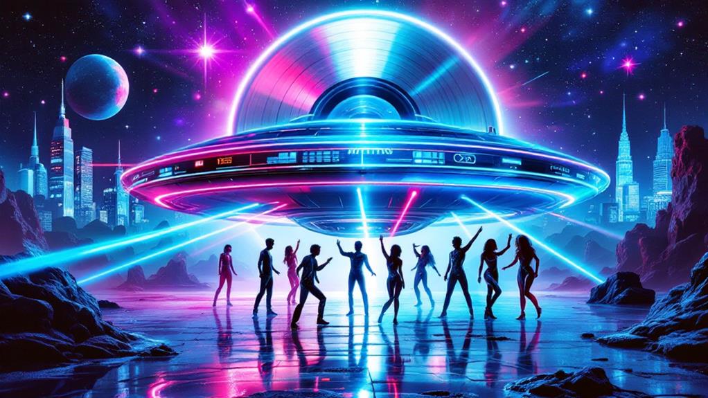 shimmering digital dance symphony