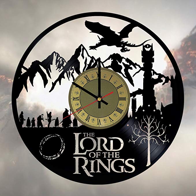 Lord of the Rings Vinyl Wall Clock