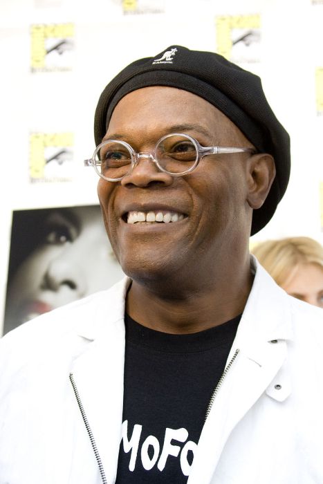 Samuel L. Jackson wearing the beret produced by Kangol